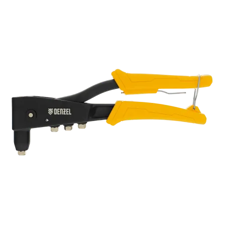 Заклепочник ручной DENZEL 255 мм, литой, усиленный, заклепки 2,4-3,2-4,0-4,8 мм