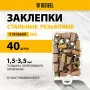 Заклепки резьбовые DENZEL стальные, оцинкованные, М8, пластиковый кейс, 40 шт.