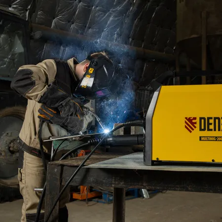 Аппарат инвертор. полуавтомат. сварки DENZEL MultiMIG-200DP Synergy Double Pulse, 200 А, ПВ 80%
