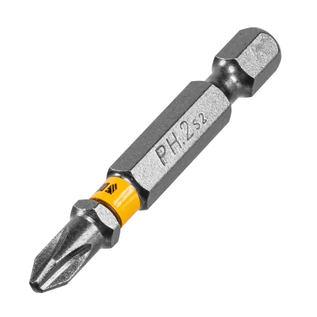 Бита DENZEL PH2х25, сталь S2, 20 шт., пластиковая коробка, Е 6,3