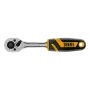 Ключ-трещотка DENZEL 1/4", 90 зубьев, с быстрым сбросом, CrV