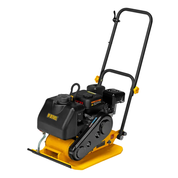 Виброплита бензиновая DENZEL VC-30W, 30 кН, 60*45 см, 196 см3, бак для воды