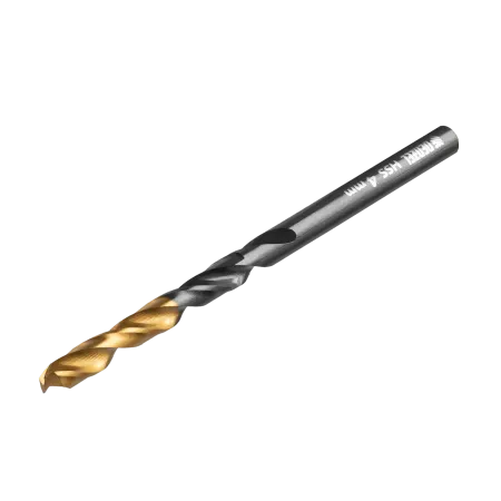 Сверло по металлу DENZEL 4 мм, HSS-Tin, Golden Tip, 10 шт.