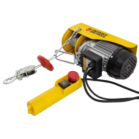 Тельфер электрический DENZEL TF-250, 0.25 т, 540 Вт, высота 12 м, 10 м/мин