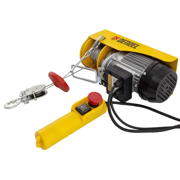 Тельфер электрический DENZEL TF-250, 0.25 т, 540 Вт, высота 12 м, 10 м/мин