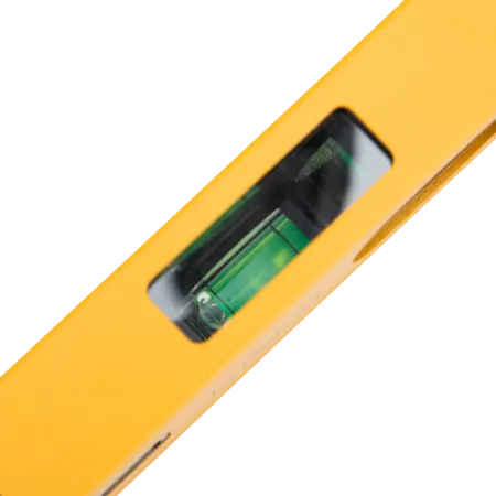 Уровень алюминиевый DENZEL магнит., фрезерованный, 3 глазка (1 зеркал.), 0,5 мм/м, 400 мм