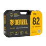 Набор инструментов DENZEL 1/2", 1/4", CrV, S2, пластиковый кейс, 82 предмета