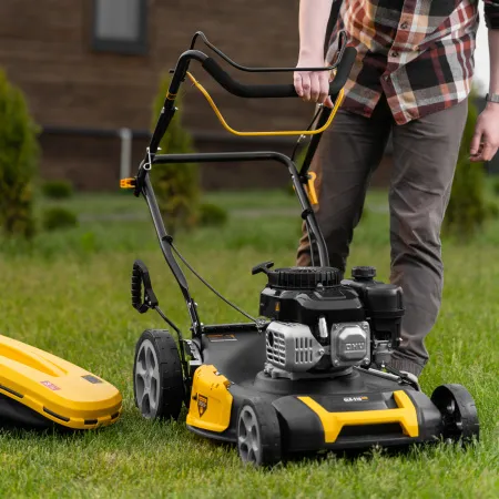 Газонокосилка бензиновая DENZEL GLR-510SP-ZS, 171 см3, ширина 51 см, привод, травосборник 65 л