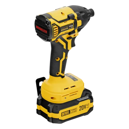 Винтоверт ударный аккумуляторный бесщет. DENZEL CIDH-BL-20-270, Li-Ion, 20 В