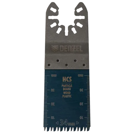Насадка для МФИ DENZEL 782315 режущая пазовая прямая, HCS, по дереву, ламинату 34 х 2.5 мм