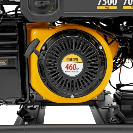 Генератор инверторный DENZEL GS-7500iFEA, 7,5 кВт, 230 В, открытый корпус, электростартер, ATS