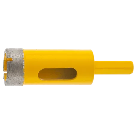 Сверло алмазное по керамограниту DENZEL, 22 мм, мокрая резка, трехгранный хвостовик