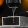 Сверло спиральное по металлу DENZEL 2,5 x 57 мм, Р6М5, Golden Tip, 2шт.