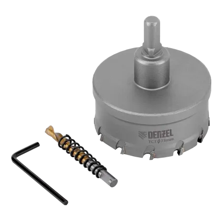 Коронка по металлу DENZEL 724021, 73 мм, твердосплавная