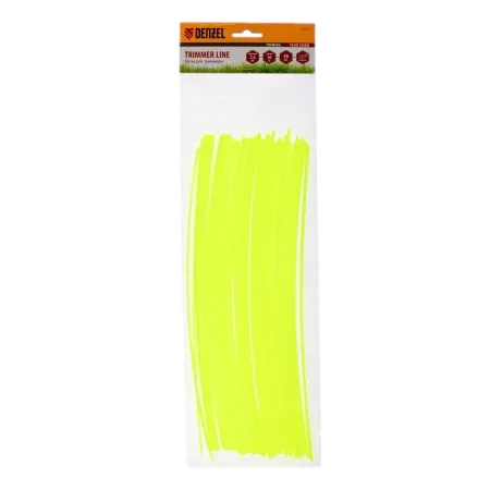 Леска для триммера DENZEL Flex Сord 96103, 2.4 мм x 30 см, квадратная, нарезанная, 50 шт.