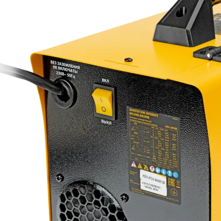 Аппарат инвертор DENZEL. полуавтомат. cварки IMIG-205SDR, 200 А, ПВ 60%, катушка 5 кг