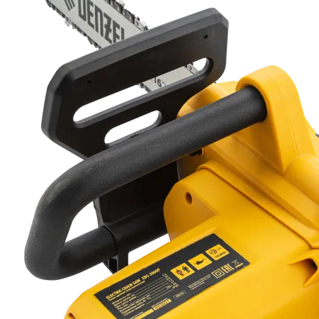 Пила цепная электрическая DENZEL EDS-2000P, 2 кВт, шина 40 см, шаг 3/8, 57 звеньев