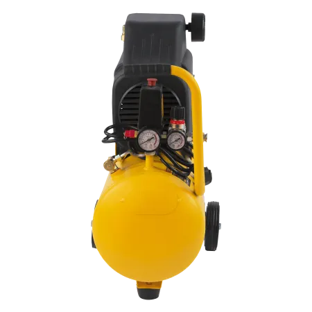 Компрессор воздушный безмасляный DENZEL DLC1300/24, 1.3 кВт, 206 л/м, 24 литра