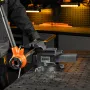 Тиски слесарные DENZEL BVH-150, 150 мм, поворотные, стальная направляющая, с наковальней