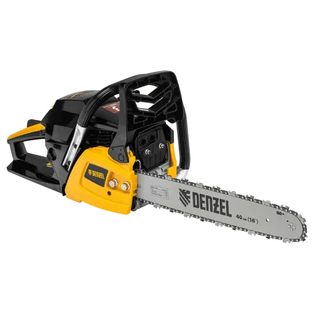 Пила цепная бензиновая DENZEL DGS-4516, шина 40 см, 3 л.с, шаг 3/8, 57 звеньев