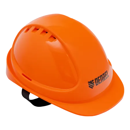 Каска защитная ударопрочная DENZEL ABS/PC, плавная регулировка, модель «Форвард» (К-05), оранж.
