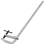 Струбцина DENZEL F-образная, 120x600мм, кованая