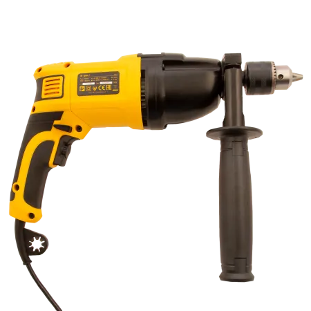 Ударная дрель DENZEL ID-1050-2, 1050 Вт, 0-3000/0-1100 об/мин, 0-48000/0-17600 уд/мин