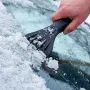 Щетка-сметка для снега со скребком DENZEL, телескоп, поворотная голова, водосгон, 900-1200 мм