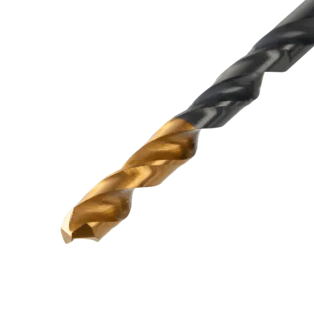 Сверло по металлу DENZEL 4,5 мм, HSS-Tin, Golden Tip, 10 шт.