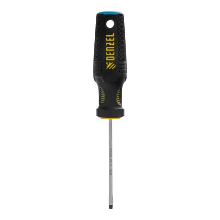 Отвертка DENZEL SL3х75 мм, S2, 3к рукоятка