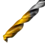 Сверло спиральное по металлу DENZEL 7,5 x 109 мм, Р6М5, Golden Tip, многогранная заточка