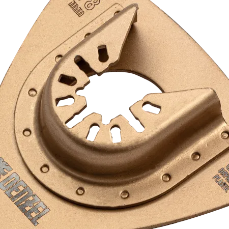 Насадка для МФИ DENZEL 782323 шлифовальная дельтавидная, HM, по плитке и дереву, 78 мм