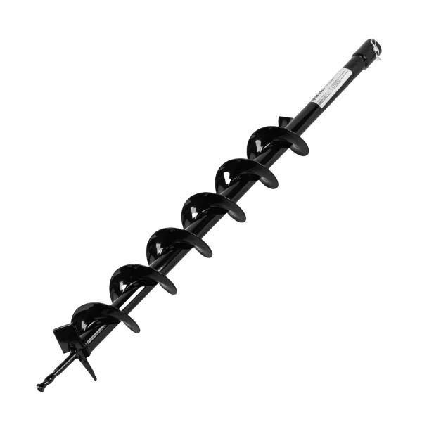 Шнек для грунта DENZEL E-80, диаметр 80 мм, длина 800 мм,соединение 20 мм, несъемный нож