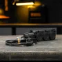 Шнур сетевой Energy Series DENZEL, ПВС, 3 м, 3 x 1,5 мм, с неразборной вилкой, черный