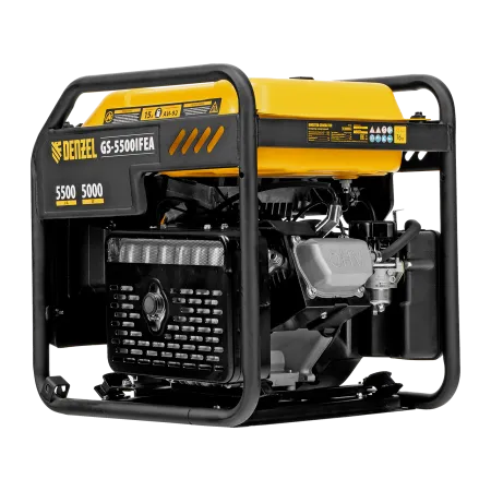 Генератор инверторный DENZEL GS-5500iFEA, 5,5 кВт, 230 В, открытый корпус, электростартер, ATS