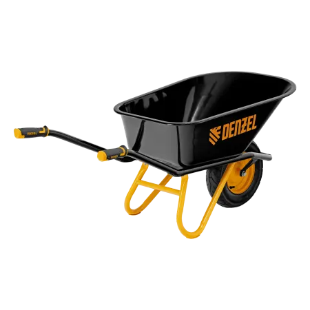 Тачка строительная DENZEL усиленная объем 120 л, 220 кг, колесо 16х4.00-8
