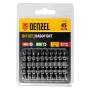 Бита DENZEL двухсторонняя, PH2-PZ2 х 45 мм, сталь S2, 10 шт.