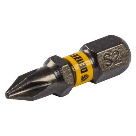 Бита DENZEL PH1х25, сталь S2, шестигранный профиль, 10 шт. Е 6,3