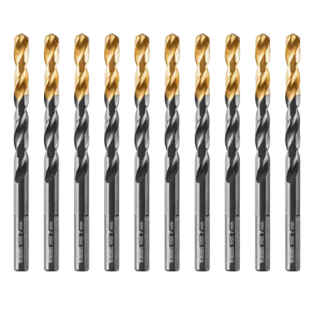 Сверло по металлу DENZEL 7 мм, HSS-Tin, Golden Tip, 10 шт.