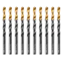 Сверло по металлу DENZEL 7 мм, HSS-Tin, Golden Tip, 10 шт.
