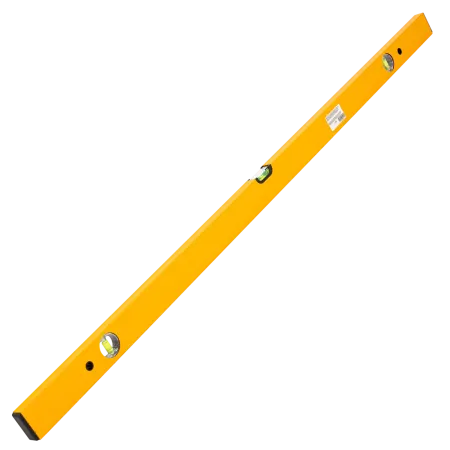 Уровень алюминиевый DENZEL 33684, 1200 мм, 3 глазка, фрезерованный