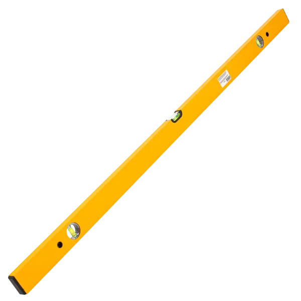 Уровень алюминиевый DENZEL 33684, 1200 мм, 3 глазка, фрезерованный