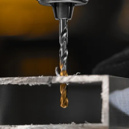 Сверло спиральное по металлу DENZEL 4,5 x 80 мм, Р6М5, Golden Tip