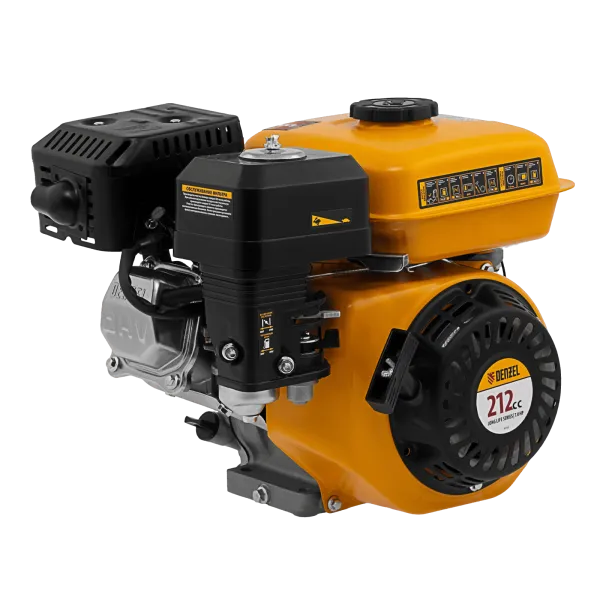 Двигатель бензиновый RX-17S, 7 л.с., 212 см3, горизонтальный вал шлиц 25 мм Denzel