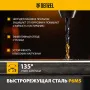 Набор сверл по металлу DENZEL, 1,5-6,5мм, Р6М5-TiN, Golden Tip, 13 шт
