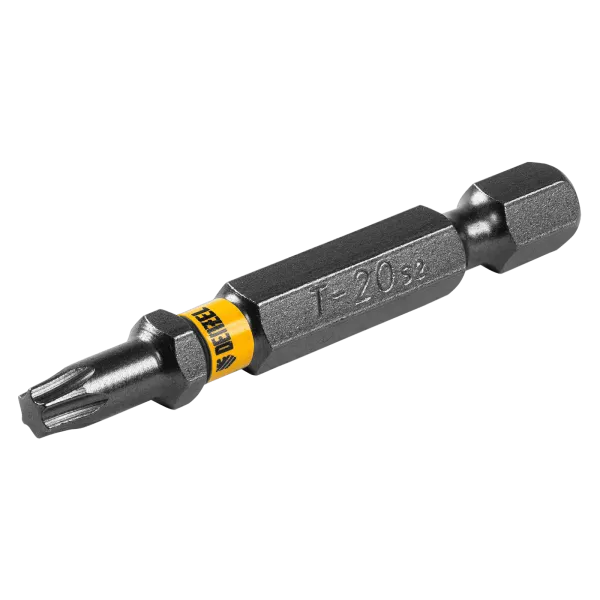 Бита DENZEL TX 20х50, сталь S2, шестигранный профиль, 10 шт. Е 6,3