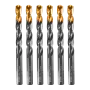 Сверло по металлу DENZEL 12 мм, HSS-Tin, Golden Tip, 6 шт.