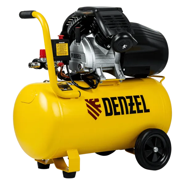 Компрессор воздушный DENZEL DCV2200/50, 2.2 кВт, прямой привод, 50 литров, 380 л/мин