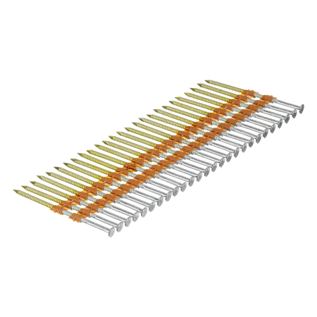 Гвозди DENZEL для пнев. нейлера (оцинк.), длина - 75 мм, диам. - 3,05 мм, 2000 шт.
