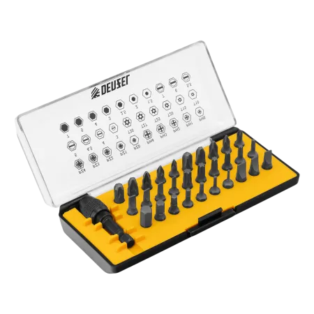 Набор инструментов DENZEL 1/2", 1/4", CrV, S2, пластиковый кейс, 100 предметов